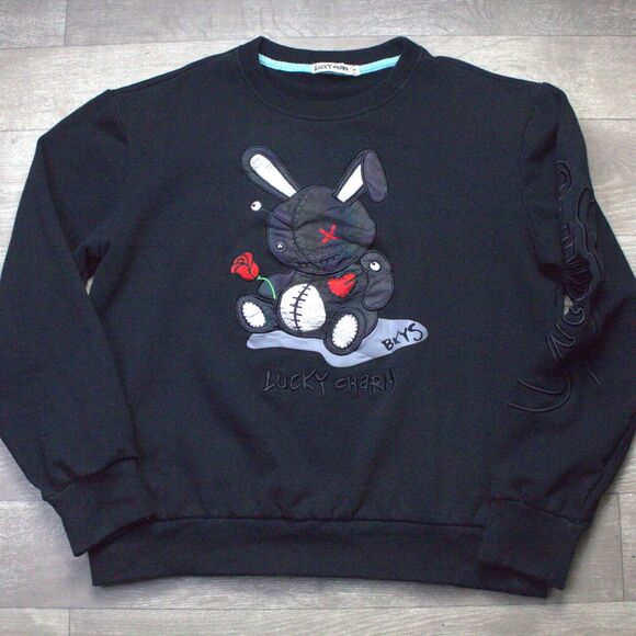 Bkys Lucky Charm Black Sweater Men's Size M - Picture 2 of 5